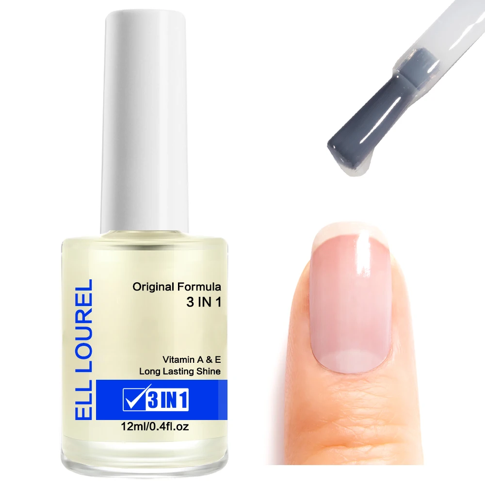 ELL LOUREL оригинальная формула 3 в 1 усилитель для ногтей витамин А E долговечный