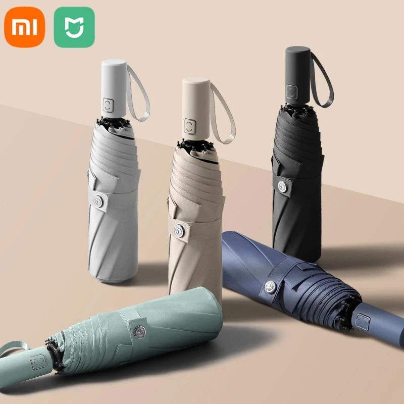 

Автоматический женский зонт Xiaomi, подарок для девушек, милая Защита от солнца, складной, легкий, с защитой от ветра и УФ-лучей