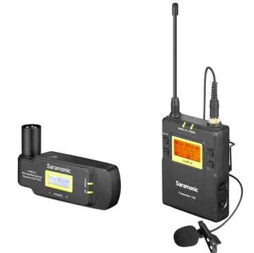

UwMic9 Kit7 TX9+ RX-XLR9 96-Channel UHF Wireless Lavalier Microphone System for DSLRs, Mirrorless Cameras and Video Cameras