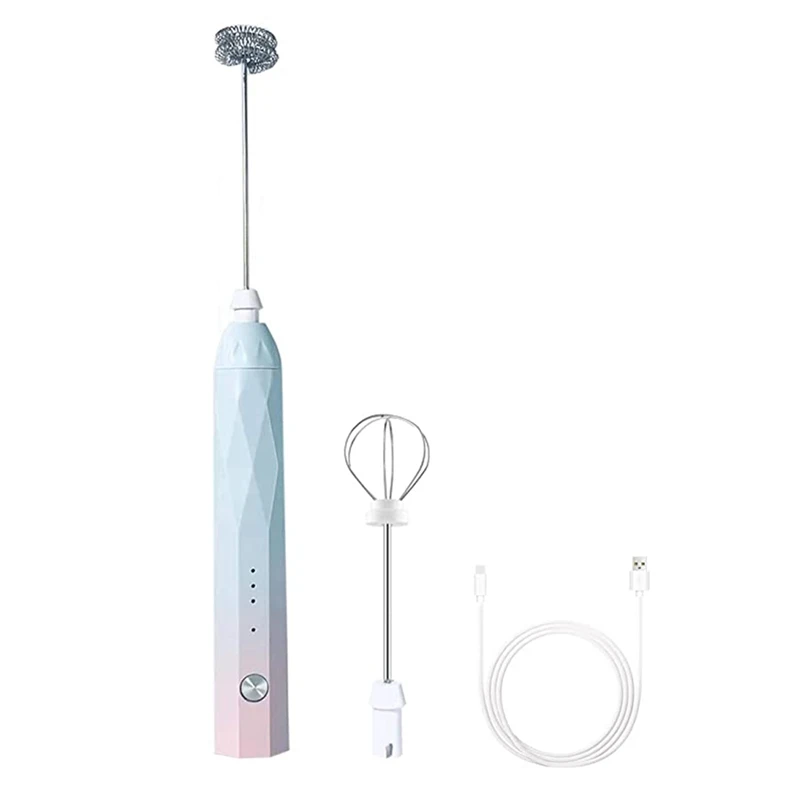 

Handheld Milk Frother for Coffee- Electric Whisk Drink Mixer,Milk Foam Maker for Lattes,Cappuccino,Egg,Hot Chocolate