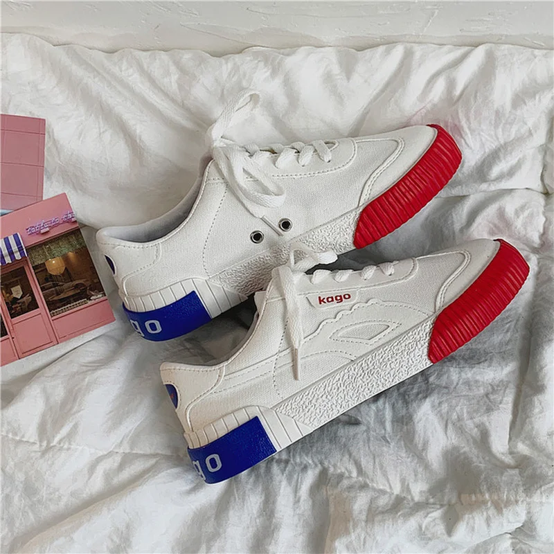 

Fashion Sneakers Women Canvas Shoes Spring Autumn 2022 New Flats Woman Lace-Up Shallow High Quality Shoes for Women Sneakers