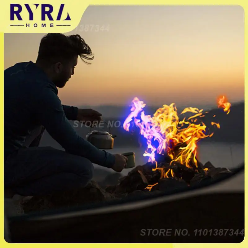 

10g/15g/25g Colorful Flames Safe Environmentally Friendly Colored Pyrotechnics Powder Bonfire Fireplace Flames Magician Show