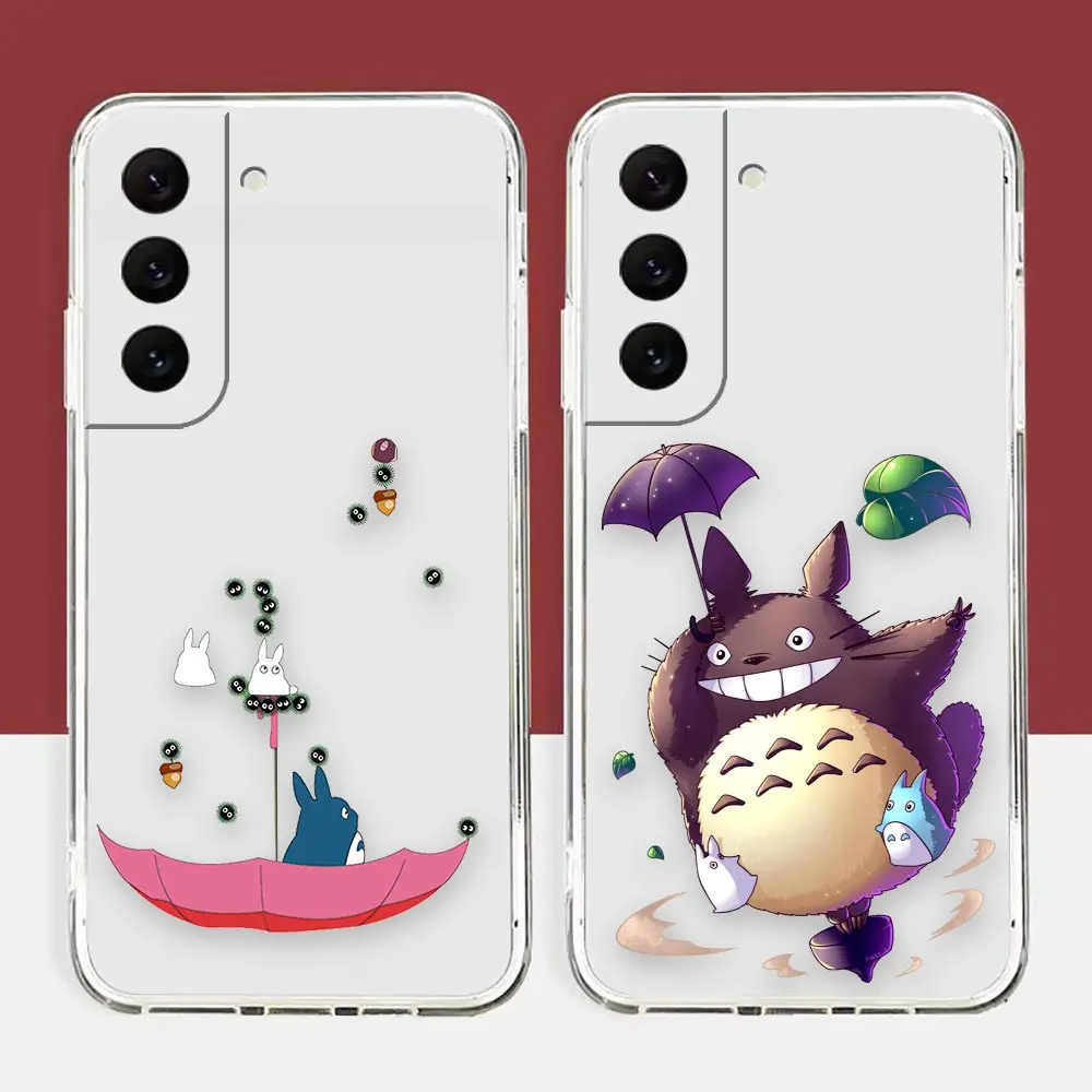 

Clear Phone Case For Samsung Galaxy S22 S21 S20 FE S10 NOTE 10 A12 A10 J7 J6 PLUS ULTRA 5G Case Hayao Miyazaki Animation Totoro