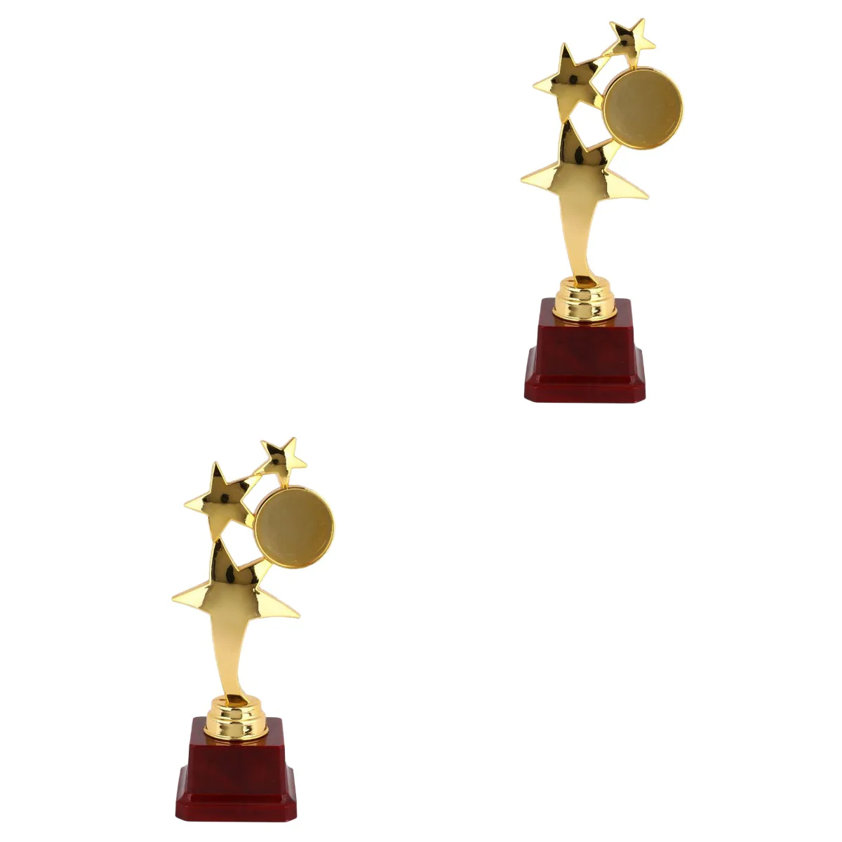 

2pcs Mini Award Trophy Plastic Reward Prizes Decoration Awards Trophy Ceremony Gift for Boys Girls Party Celebrations (Golden)