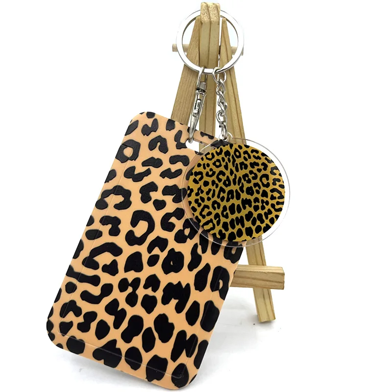 

Классический Леопардовый принт, креативный двусторонний милый акриловый подарок, подвеска для школьного портфеля, брелок