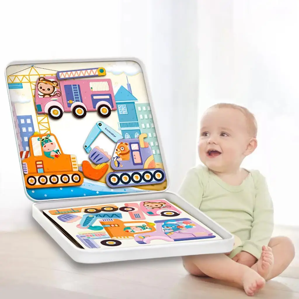 Пластиковые магнитные игрушки-пазлы набор для малышей день рождения Хэллоуин |