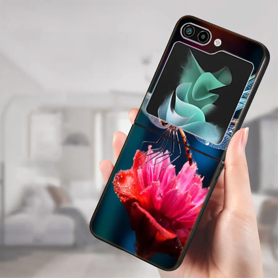 Прозрачный чехол для телефона Красивые любители стрекозы Samsung Galaxy Z Flip6 5G Flip5 Flip4 3