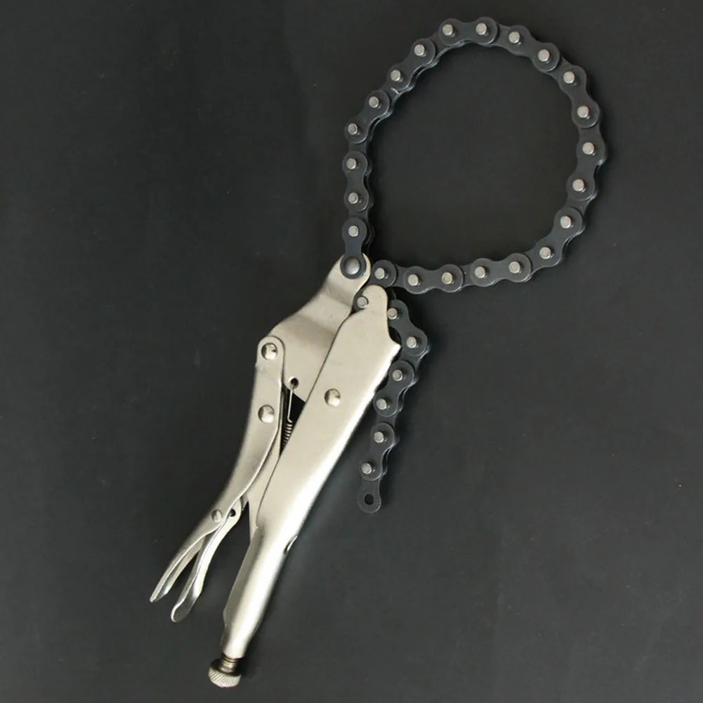 

Wrench Tool Exhaust Pipe Cutter Handheld Multi Wheel Chain Lock-Grip Pliers Car Repair Tool Chain Locking Style