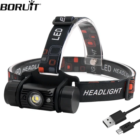 BORUiT RJ-020 налобный фонарь с ярким светом и несколькими режимами — изображение продукта