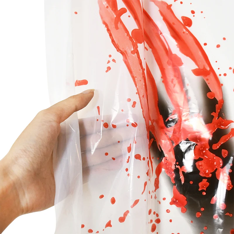Страшная Наклейка С Пятном Крови Украшение На Окно Двери Хэллоуин Призракly