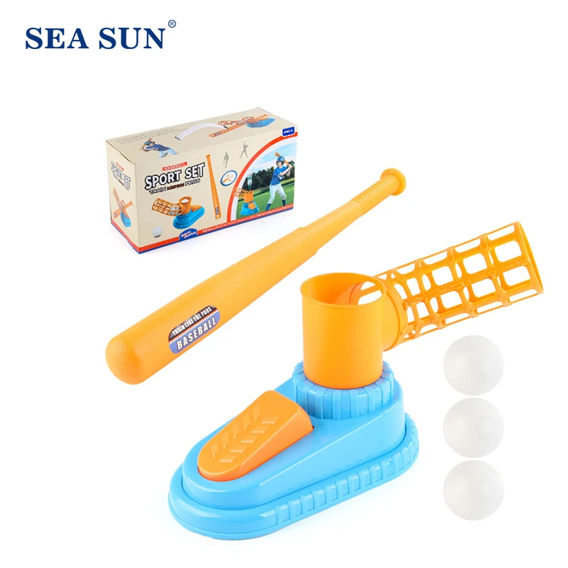 

Children's Baseball Trainer Outdoor Sports Baseball Automatic Launcher Fun Game Catapult Parent-child Interactive Toy Set Gift