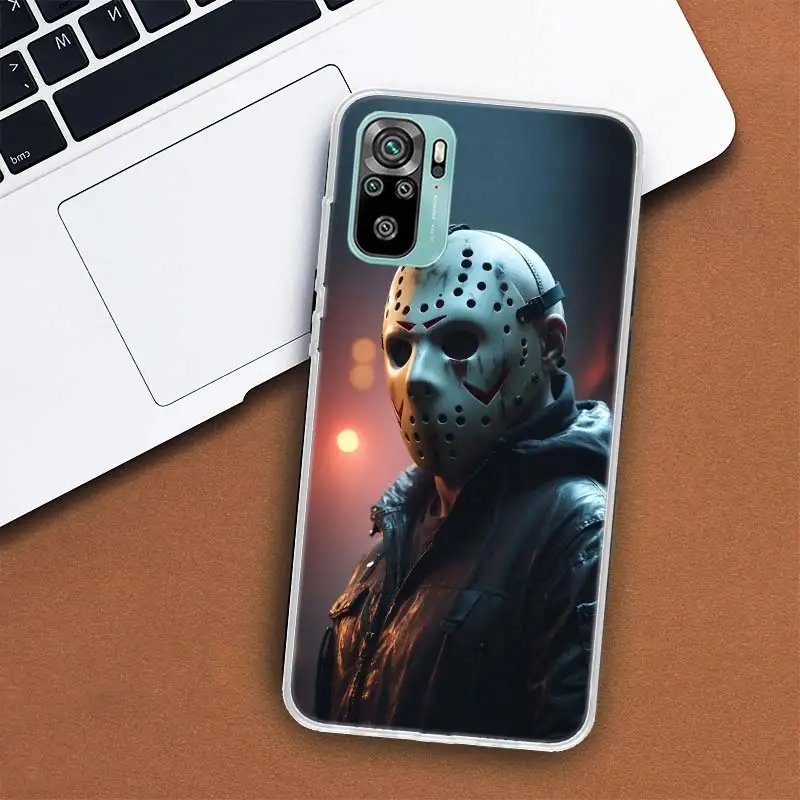 Чехол для телефона Film Horror J-Jason Voorhees Xiaomi Poco M3 M4 Pro M5 M5S X3 GT X4 NFC Mi X5 X6 X7 F6 F5 F4 F3 F2 F1 Cov