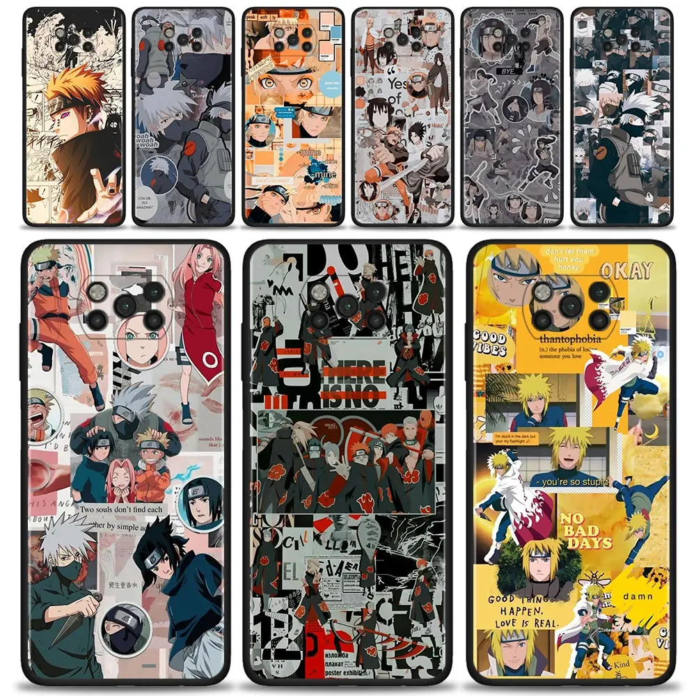 

Phone Case For Xiaomi Poco X3 NFC M3 M4 Pro F3 GT MI Civi 9T 10T 11T Note 10Lite Silicone Cover Anime Naruto Kakashi Sharingan