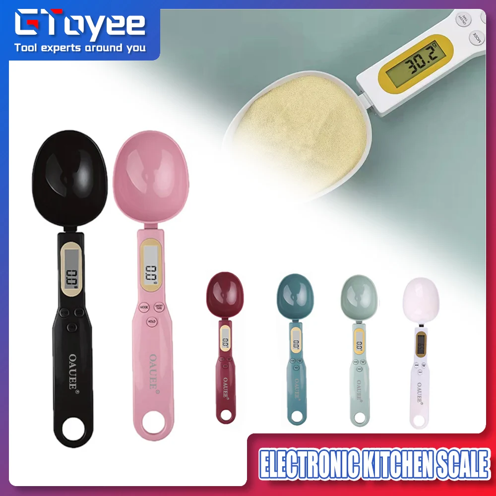 

Mini Electronic Kitchen Scale 500g 0.1g LCD Digital Weight Measuring Food Flour Digital Spoon Scale Kitchen Tool for Milk Coffee