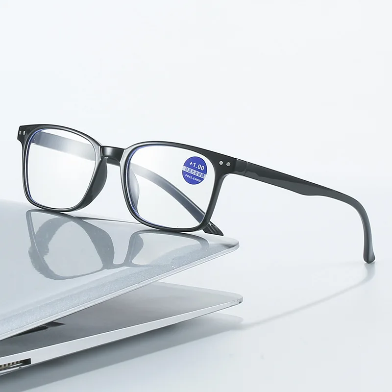 

Trend Rivet Reading Glasses Flexible Spring Leg Women Men Hyperopia Anit Blue Light Diopter +1.0 1.5 2.0 2.5 3.0 3.5 4.0