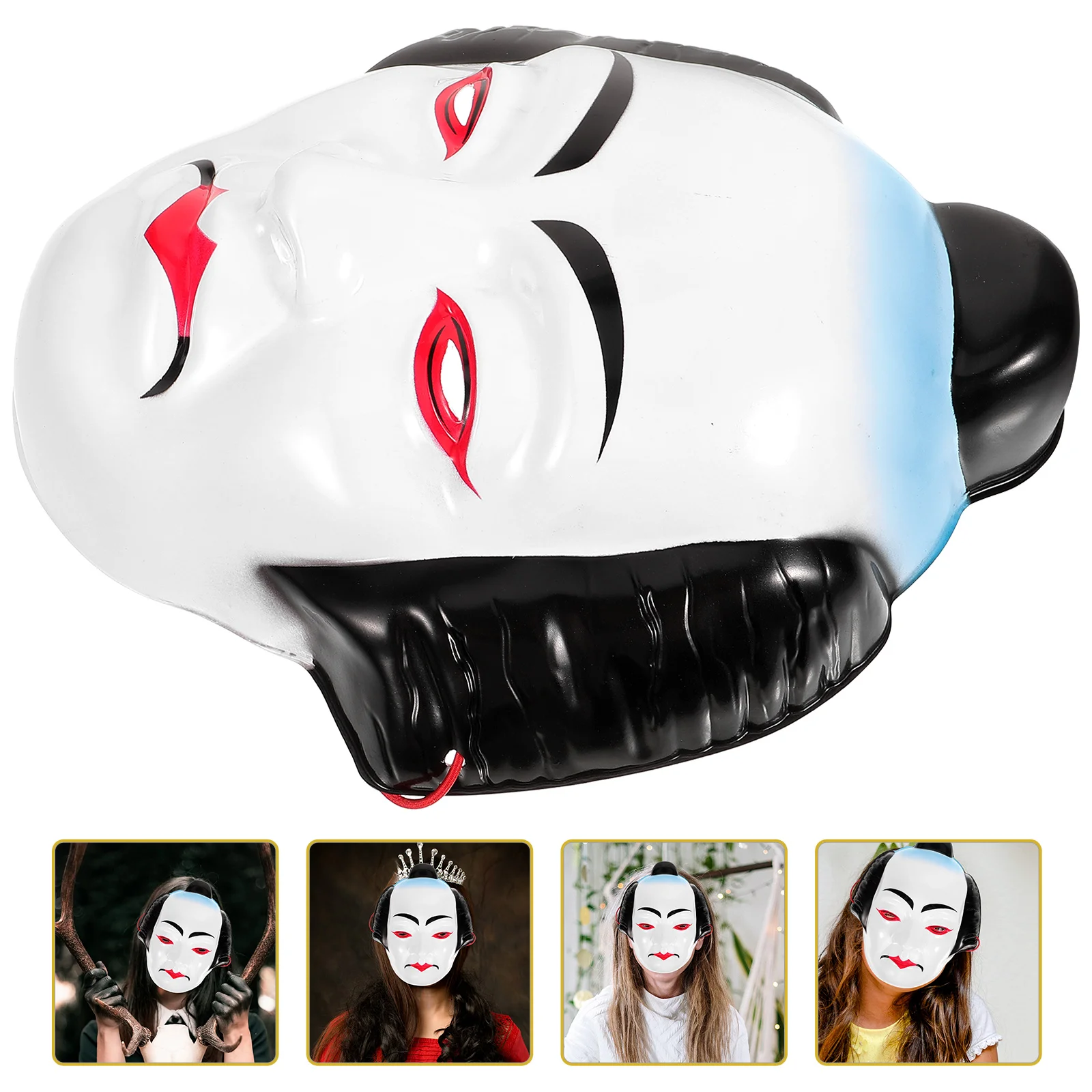 

Mask Prop Party Clothing Japanese Drama Cosplay Costume Accessories Plastic Girl Stage Performing Men Women