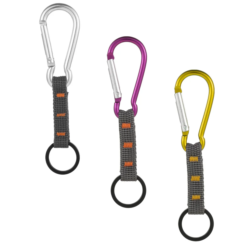 

3Pcs Lightweight Buckle Climbing Buckle Multi-function Buckle Sturdy Carabiner for Outdoor Hiking Backpack
