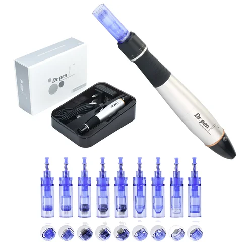 Аутентичная ручка Dr Pen A1, профессиональная микроигольная ручка Dr Pen A1, микроигольная ручка, микроигла, микроигла, 1/3/5/7/12/24/42 наконечников