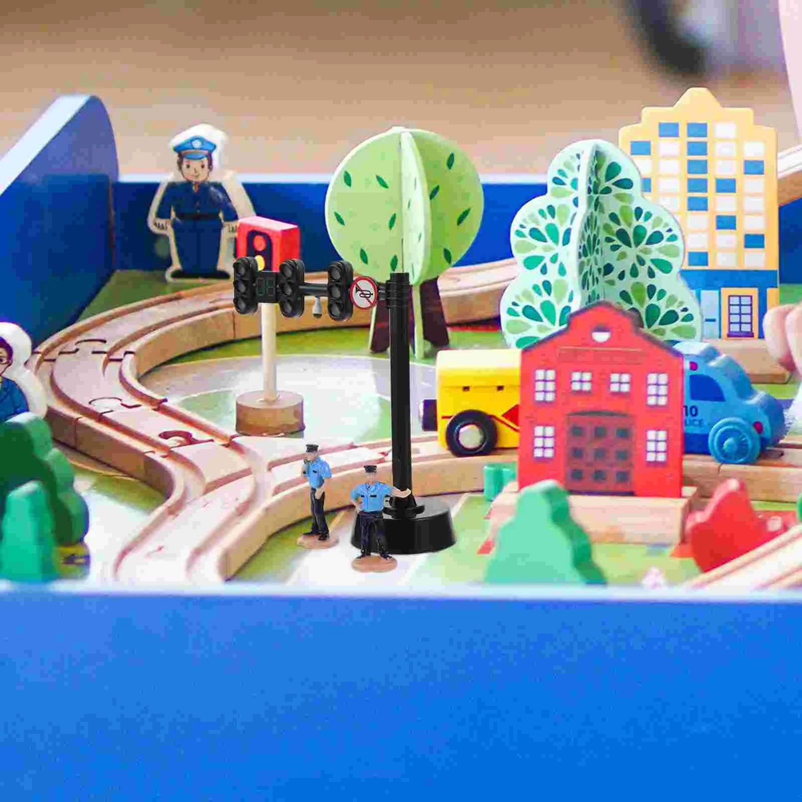 Светофор стоп-сигнал игрушка мини-знаки реквизит дорога пластиковая модель