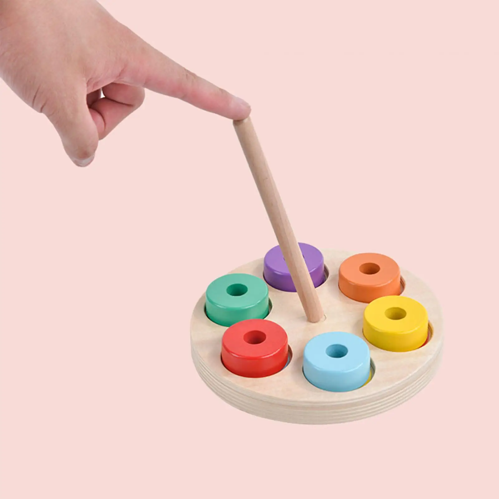 

Sorting Block Gift Color Cognitive Nesting Toy for Daycare Preschool