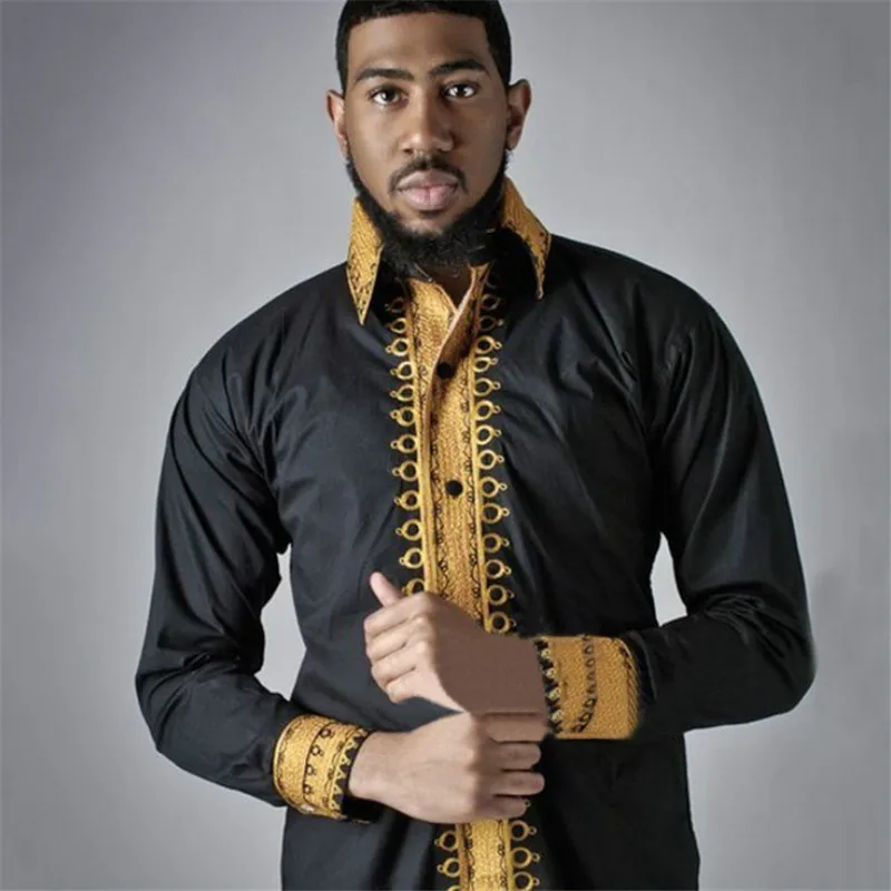 

Дашики 2022 африканские платья, одежда, платье, горячая Распродажа, новая модная свадебная распродажа, рубашка в народном стиле с отложным воротником и длинными рукавами с принтом