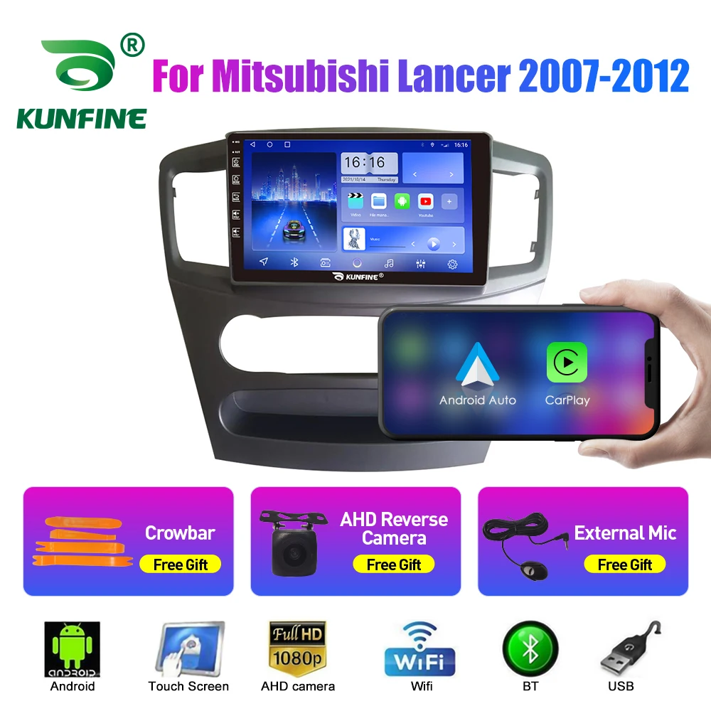 Фото 2Din Android автомобильный радиоприемник для Mitsubishi Lancer автомобильный стерео GPS Navigaion видеоплеер Carplay Andrid Auto BT WIFI 4G головное устройство №1