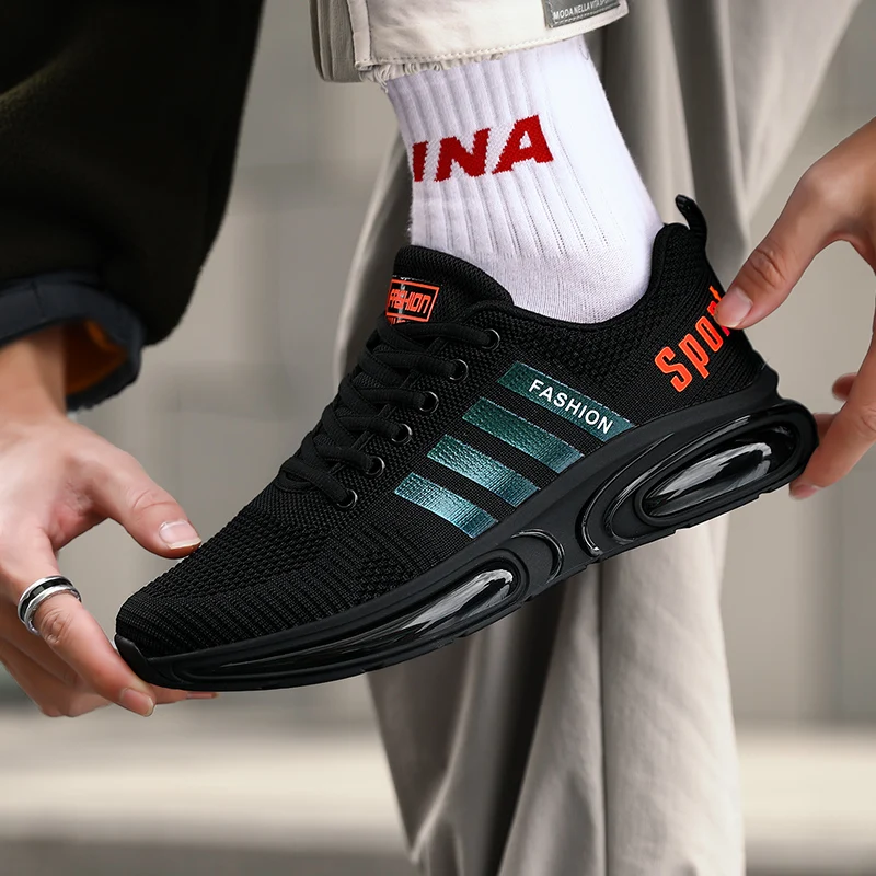 Fashion Men Running Sneakers Air Cushion Male Athletic Shoes Jogging Walking Zapatos Deportivos Outdoor Breathable Man Footwear