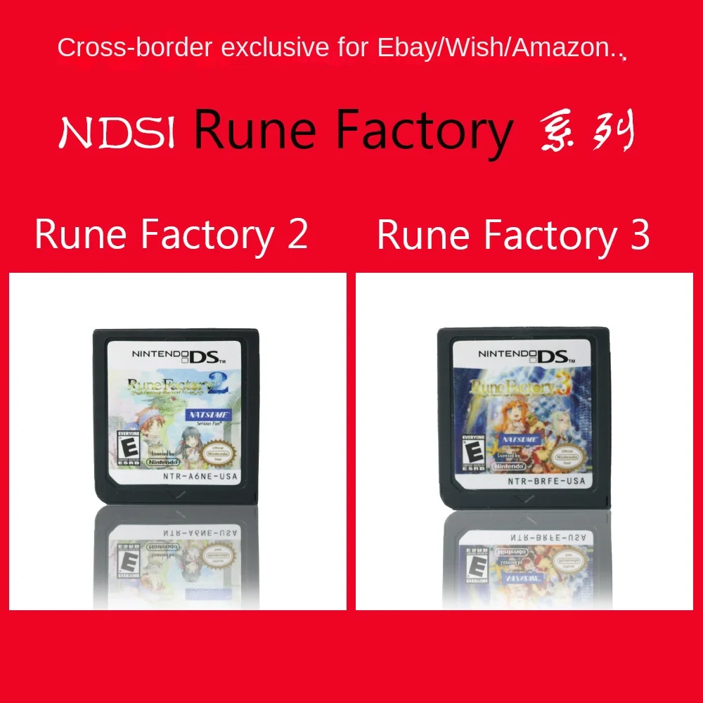 

Игровая карта Nintendo DS Rune Factory Rune, игровая карта DS DSi 2DS 3DS, версия США
