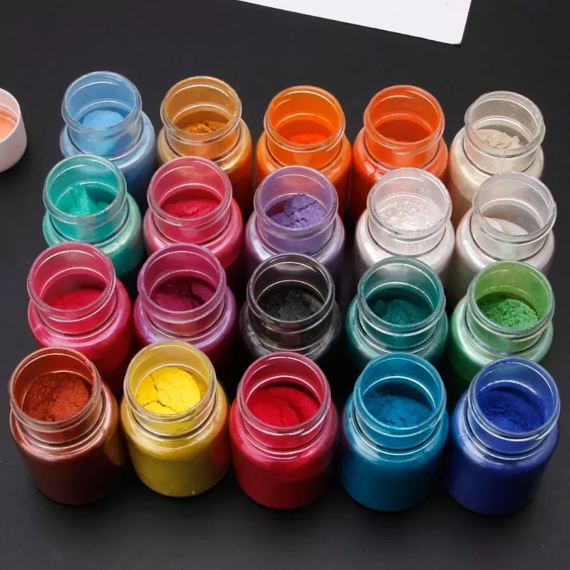 

20 Colors Mica Powder Epoxy Resin Dye Pearl Pigment Natural Mica Mineral Powder