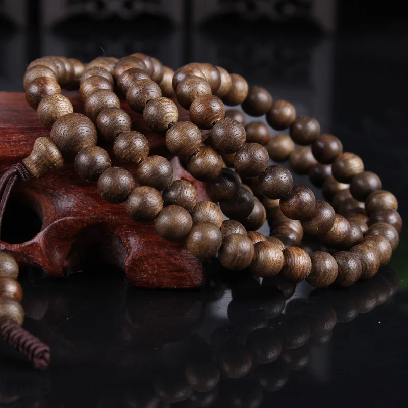 Прямая поставка с завода Kalimantan браслет из бусин Будды агарового дерева высоким