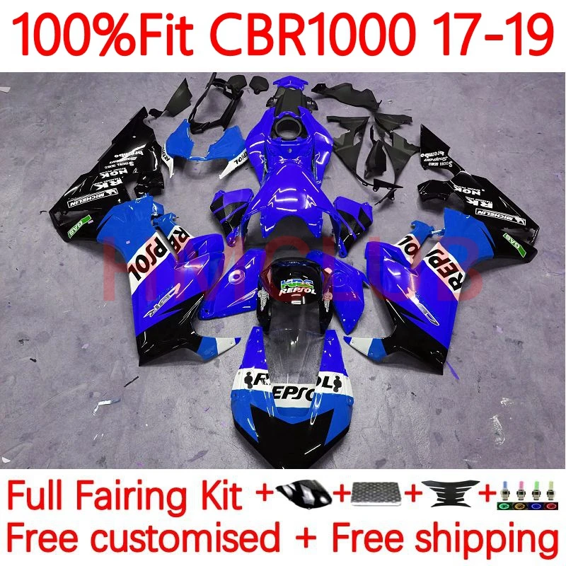 

Injection+Tank For HONDA CBR1000 CBR 1000RR 1000 RR CC CBR1000RR 2017 2018 2019 CBR-1000RR 17 18 19 Fairing 13No.38 respol blue