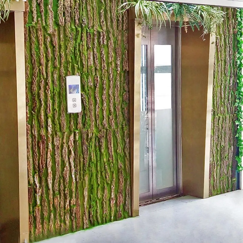 

Simulation Artificial Plant Tree Bark Balcony Garden Furniture Office Ornament Artificial Moss For Water Pipe Pillar Cover