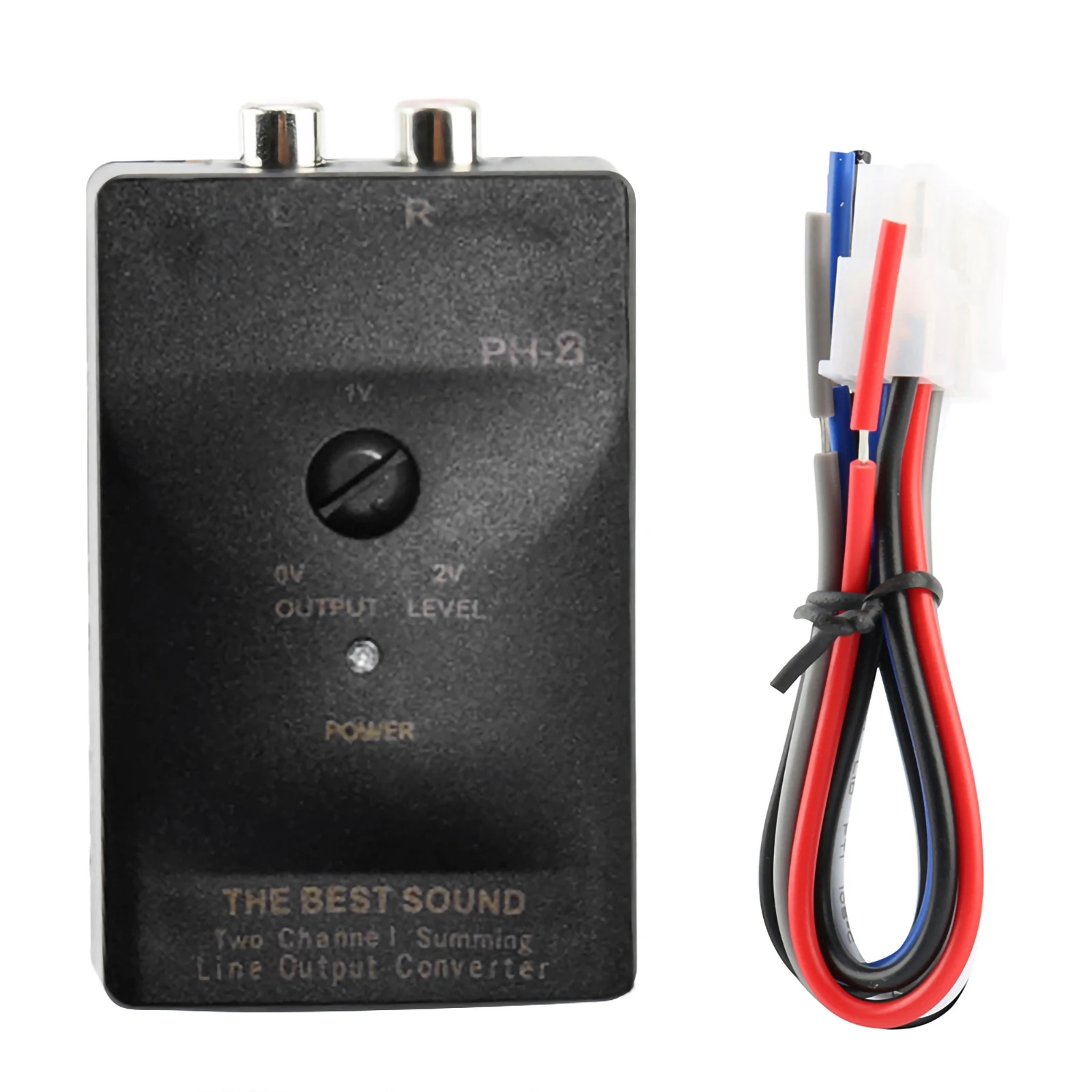 

Auto Car RCA Output Stereo Speaker High to Low Level Converter with Delay Function Speaker Level Converter Speaker Level
