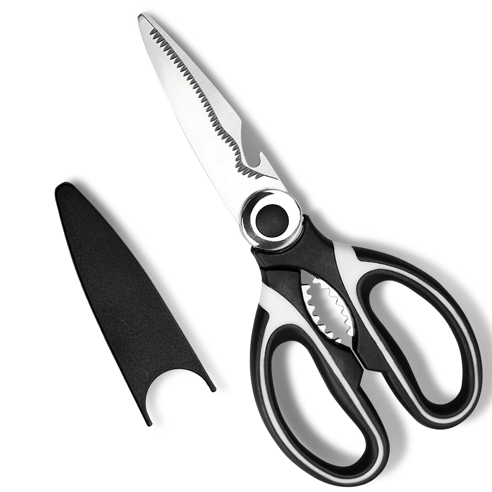 Kitchen Shears Kitchen Scissors Seafood Scissors Stainless Steel Multi-function Scissors For Food Chicken Poultry Fish Pizza