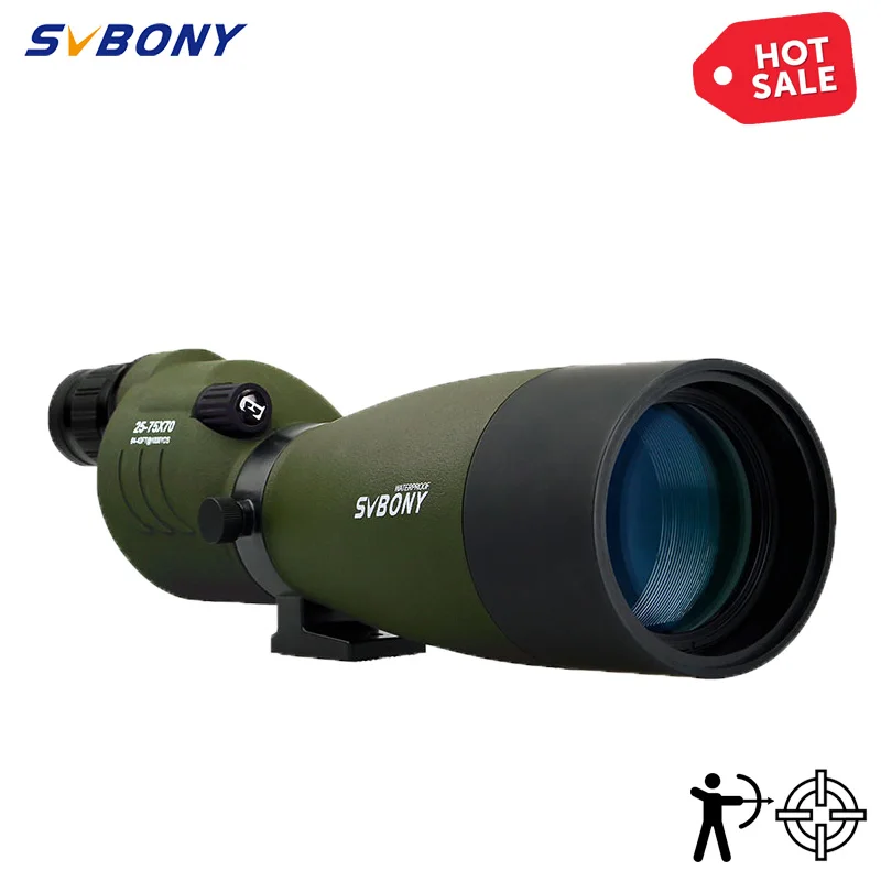 

SVBONY F9326A/G 25-75x70 Spotting Scope Zoom Telescope Spyglass Waterproof Powerful Monocular Binoculars Monoculars for Construc