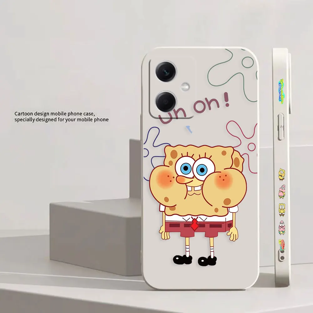 S-Губка Боб S-квадратные брюки для Redmi Note 12 12S 11 11T 11E 11R 11S 10 8 PRO PLUS 4G