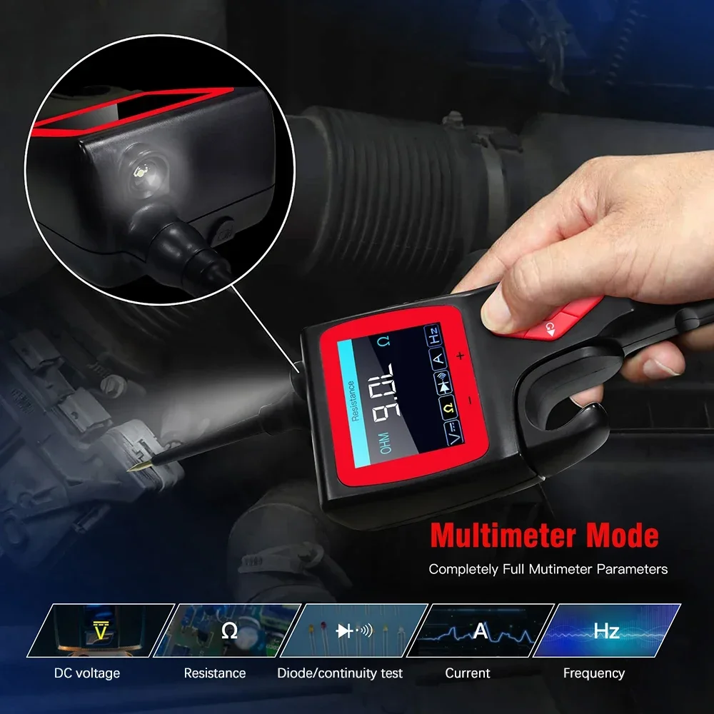 2024 Best TopDiag P200 12 В 24 SMART HOOK Power Probe Автомобильный тестер цепей Реле Тест для