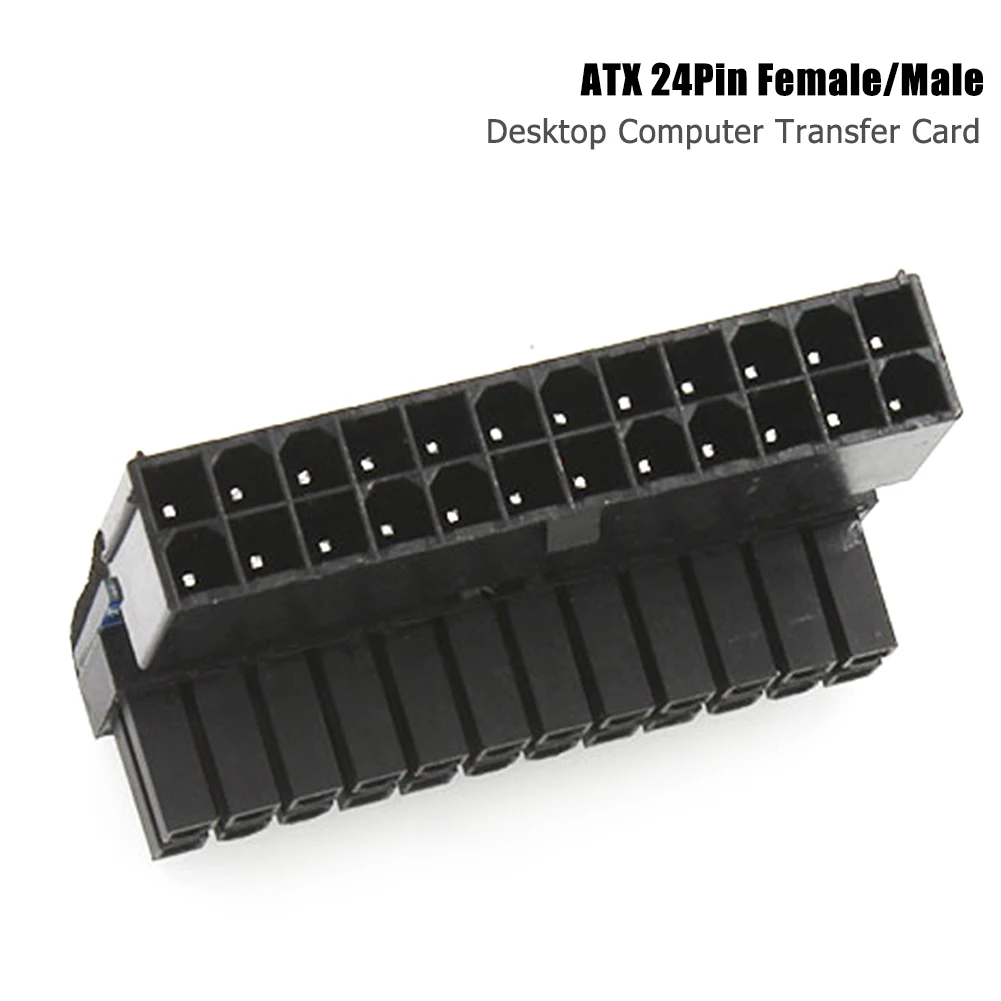 

ATX 24Pin Female to 24Pin Male Adapter Connector 90 Degree Motherboard Power Arbitrary Motherboard Wiring Requirements