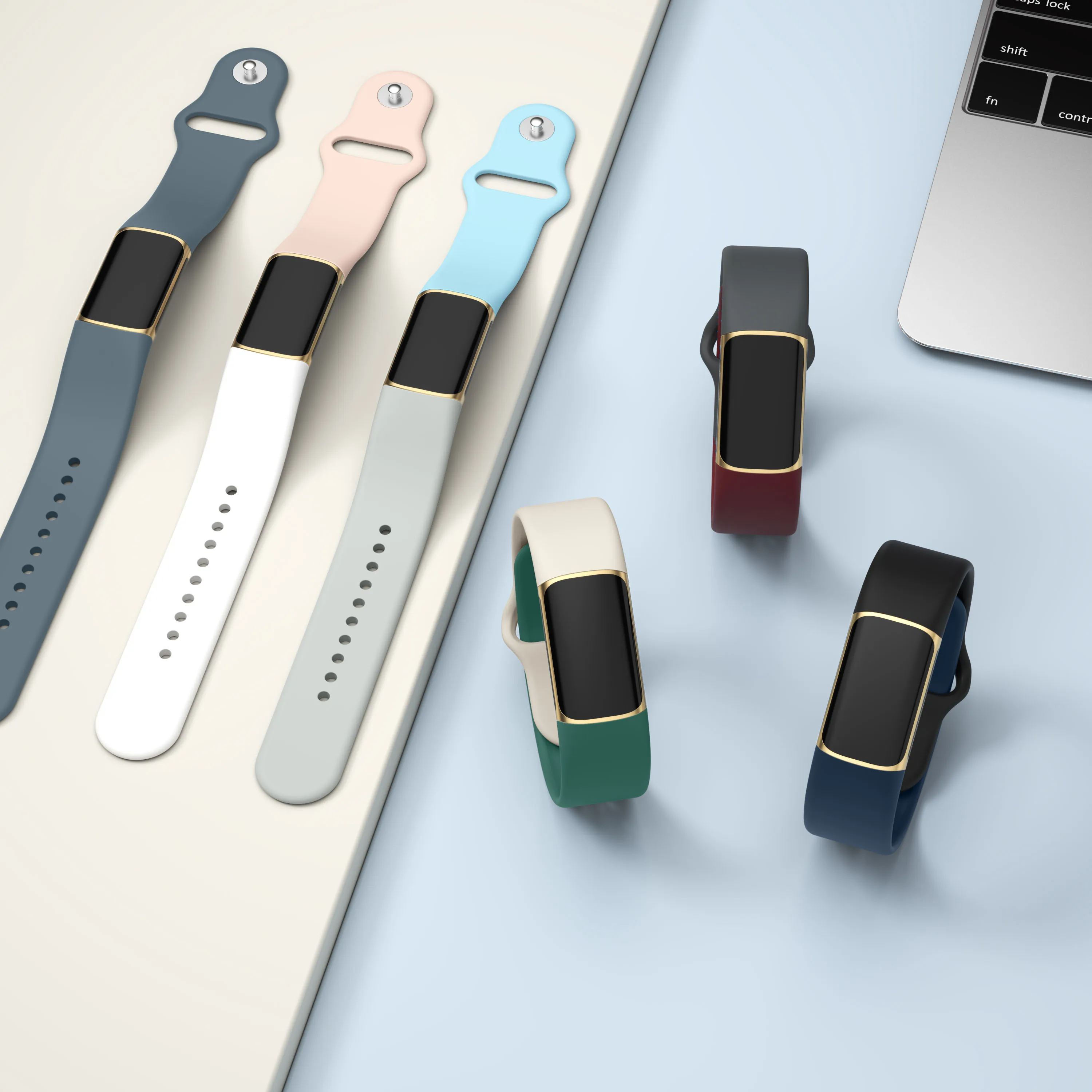 Soft Silicone Watch Band For Fitbit Charge 5 Strap Watchband Wristband Bracelet For Fitbit Charge 5 Strap Smart Watch Accessoies