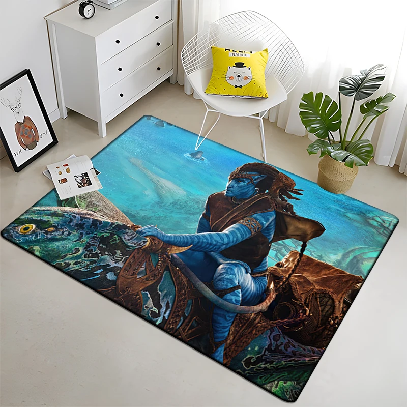 

Avatar movie beautiful Painting Carpet for Living Room Large Area Rug Black Soft Carpet Home Decoration Mats Boho Rugs picnic