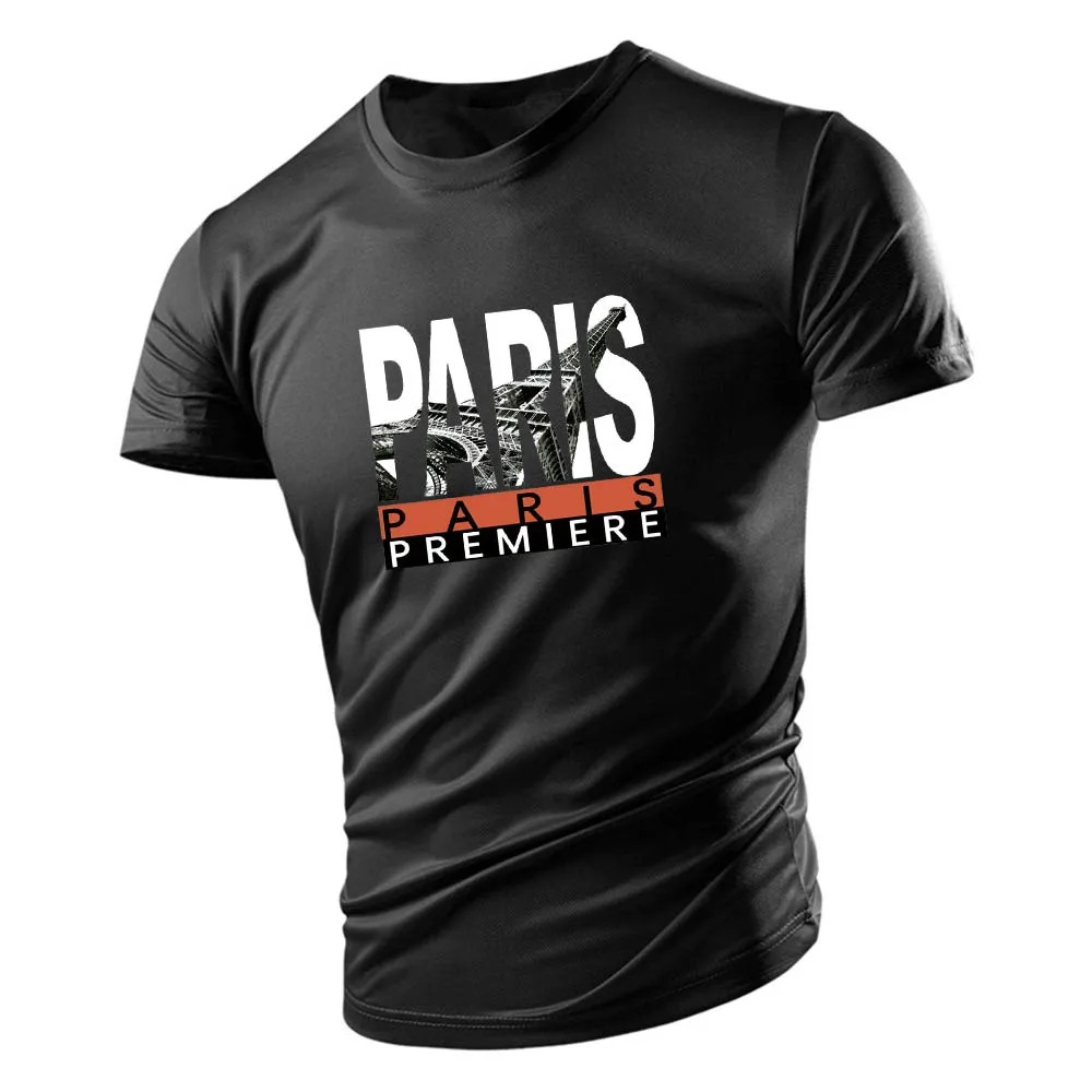 

Large Size Men'S T-Shirts Tops Outdoor Sport Summer Gym Kanye 2d Print Quick Dry Fashion Y2k Clothing Round Neck Casual Street