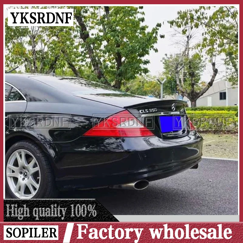 Для Mercedes Benz CLS W219 CLS350 CLS550 2005-2010 AMG Стиль ABS пластик Задний спойлер Крыло Багажник Губа Стайлинг автомобиля
