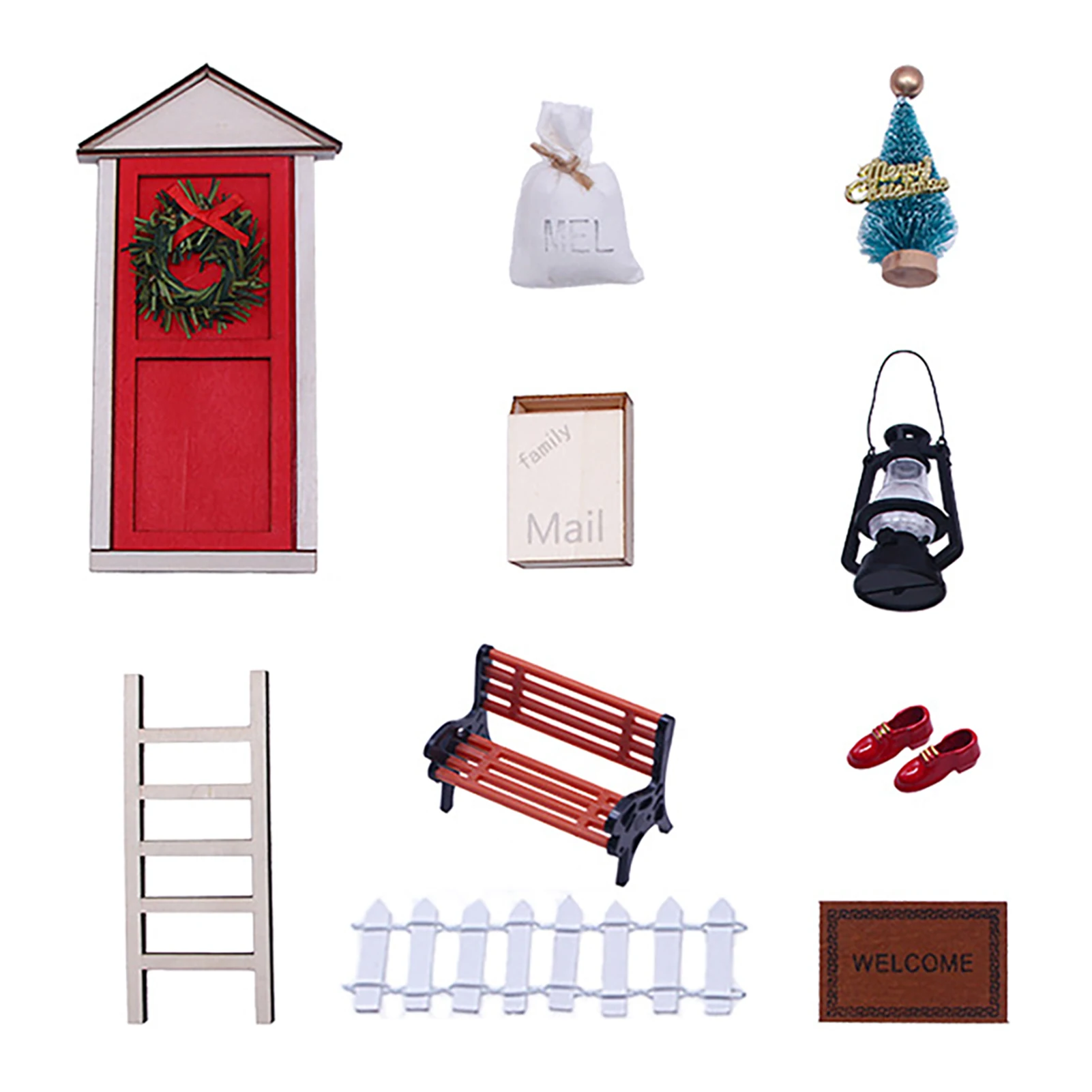 

10 шт., миниатюрные сказочные двери для дома