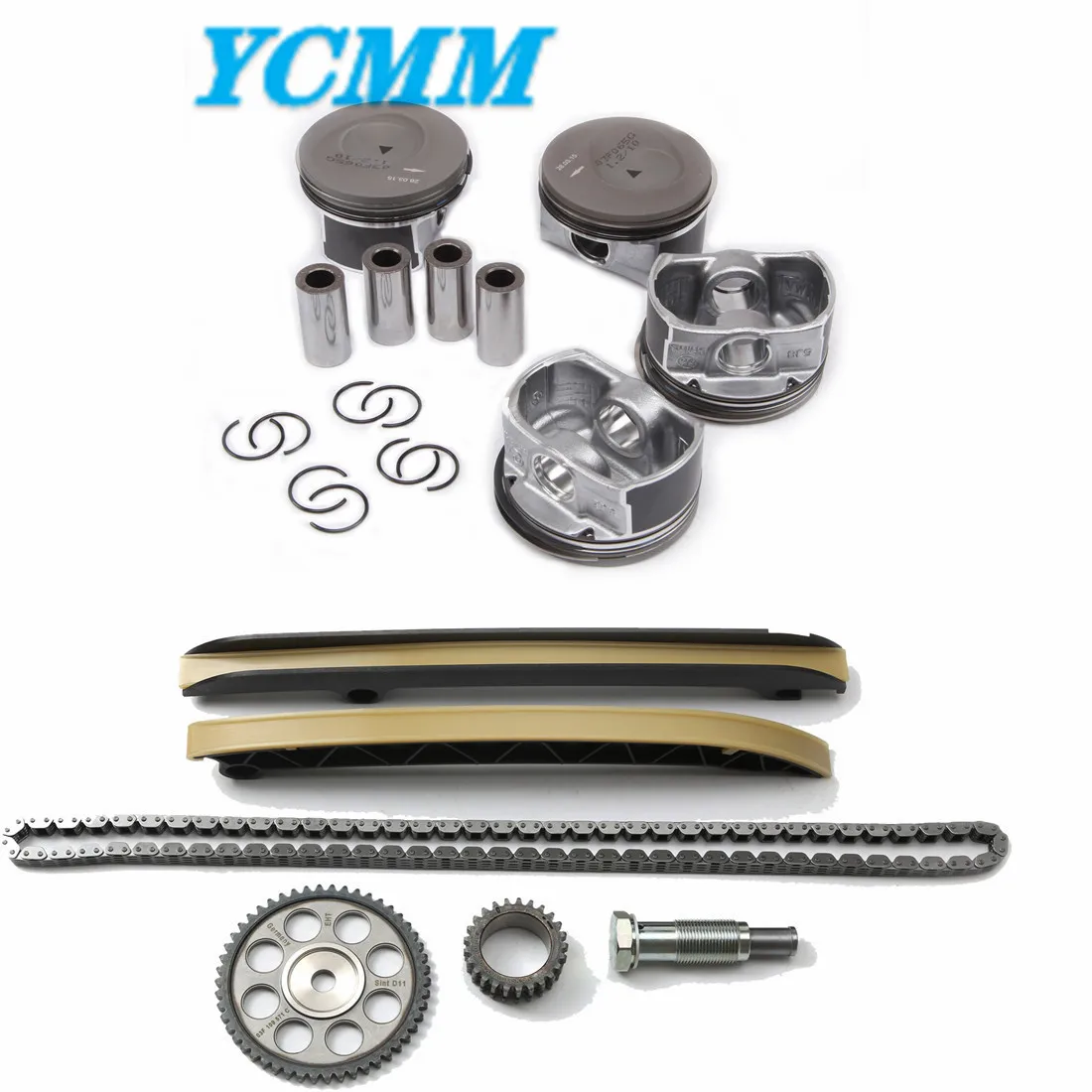 Набор поршней и колец двигателя + комплект синхронизации 1 2 T 03F107065G 03F109158K для AUDI A1