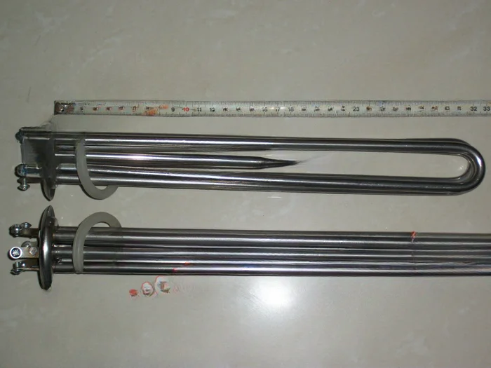 

380V/9KW all stainless steel commercial electric water heater fittings / hot water tank electric heating tube