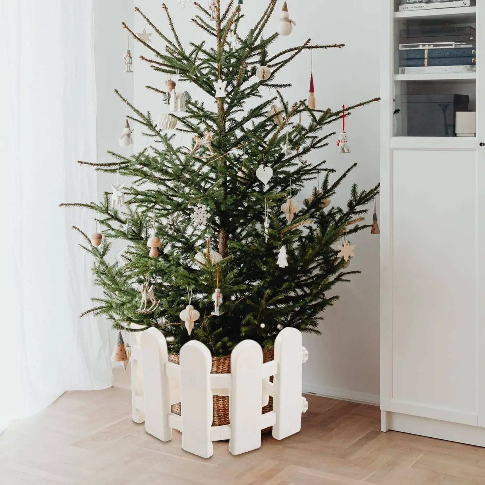 1 шт. 50x13 см белый пластиковый забор для деревьев внутренний садовый двора