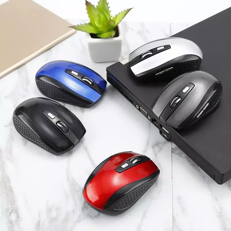 

Factory Direct Selling Wireless Mouse Ergonomic 6 Keys Mouse USB Optical Computer Gaming Mouse Gamer Mice For PC Computer Laptop