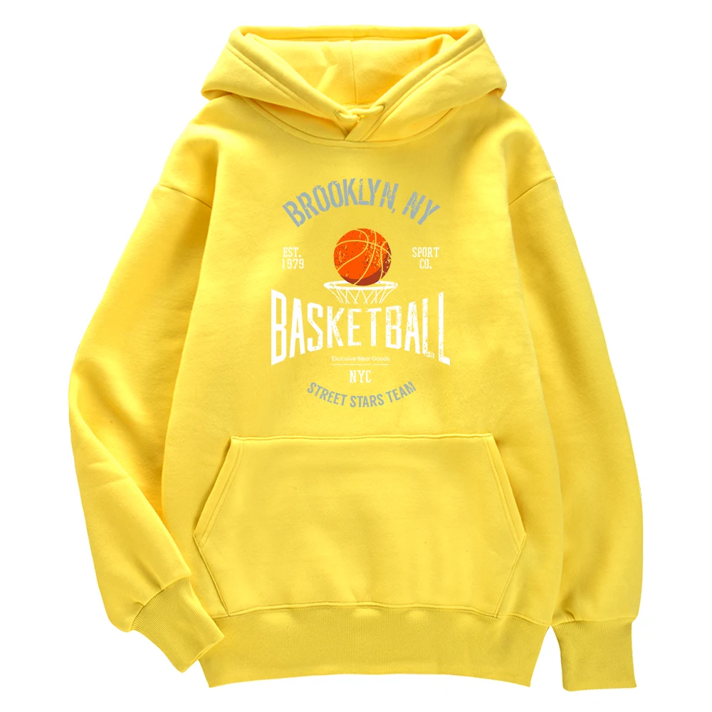 

Мужская толстовка с принтом звезд баскетбольной команды Brooklyn ,Ny, уличная одежда, тканевый Топ, модные топы с карманами, одежда с графическим круглым вырезом