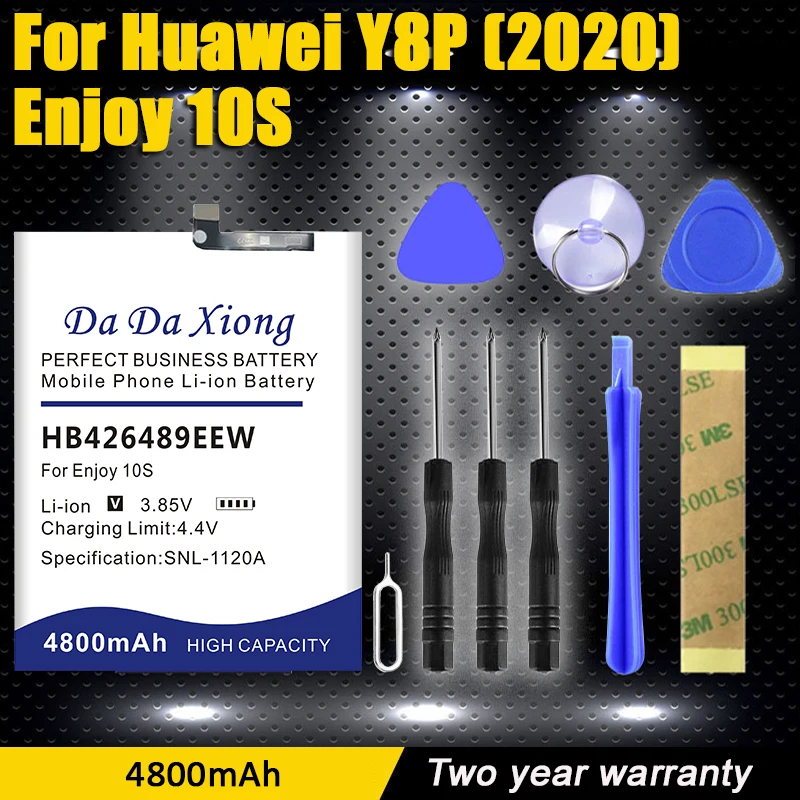 Высококачественный аккумулятор 4800 мАч HB426489EEW для Huawei Y8P(2020)Y8 Prime 2020 Enjoy 10S телефон AQM-AL00 TL00 + инструмент