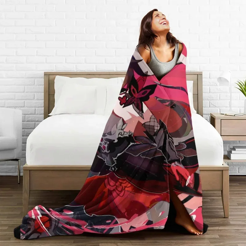 

Honkai Impact 3 Action Game Blanket Flannel Autumn/Winter Pretty Girl Anime Warm Throw Blankets For Sofa Office Quilt